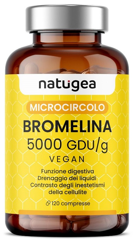 NATUGEA BROMELINA 5000 5000 GDU/G 120 COMPRESSE - farmacia187.it