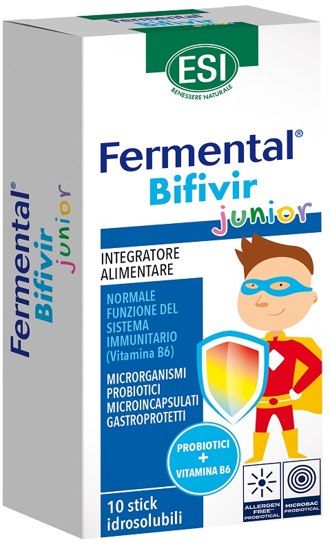 ESI FERMENTAL BIFIVIR JUNIOR 10 STICK IDROSOLUBILI - farmacia187.it