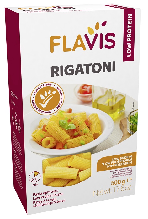 FLAVIS RIGATONI APROTEICI 500 G - farmacia187.it