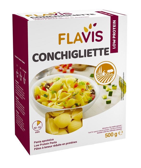 FLAVIS CONCHIGLIETTE APROTEICHE 500 G - farmacia187.it