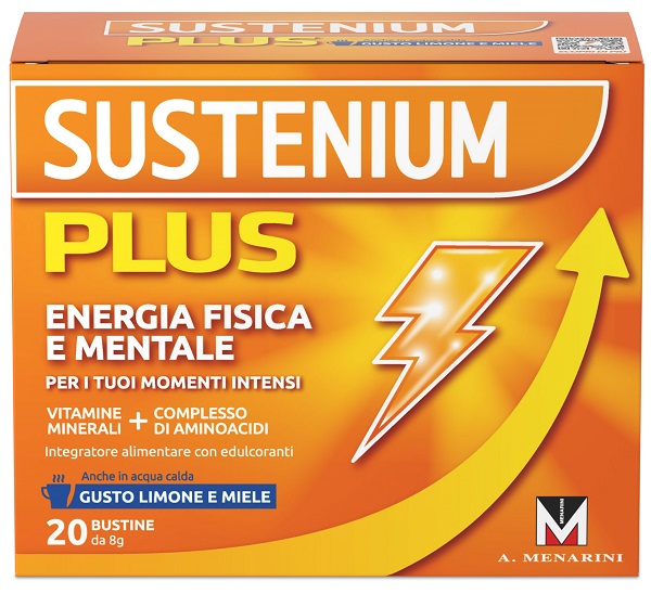 SUSTENIUM PLUS LIMONE E MIELE 20 BUSTINE DA 8 G - farmacia187.it