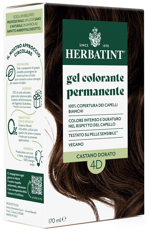 HERBATINT 4D CASTANO DORATO 170 ML - farmacia187.it