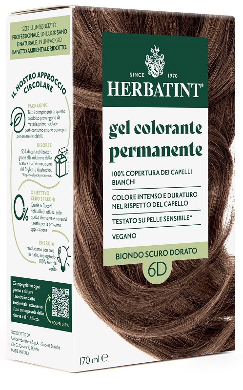 HERBATINT 6D BIONDO SCURO DORATO 170 ML - farmacia187.it