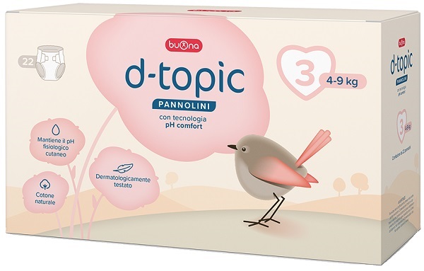 D-TOPIC PANNOLINI TAGLIA 3 22 PEZZI - farmacia187.it