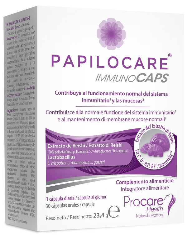 PAPILOCARE IMMUNOCAPS 30 CAPSULE - farmacia187.it