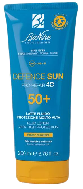 DEFENCE SUN 50+ LATTE FLUIDO 200 ML - farmacia187.it
