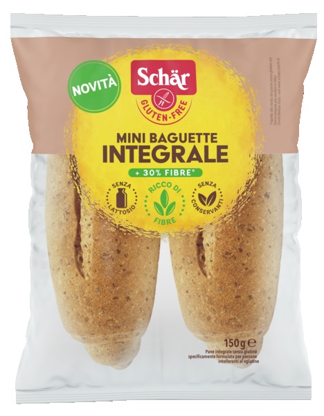 SCHAR MINI BAGUETTE INTEGRALE 4 PEZZI X 37,5 G - farmacia187.it