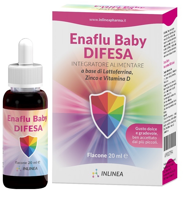 ENAFLU BABY DIFESA GOCCE 20 ML GUSTO DOLCE SENZA GLUTINE - farmacia187.it