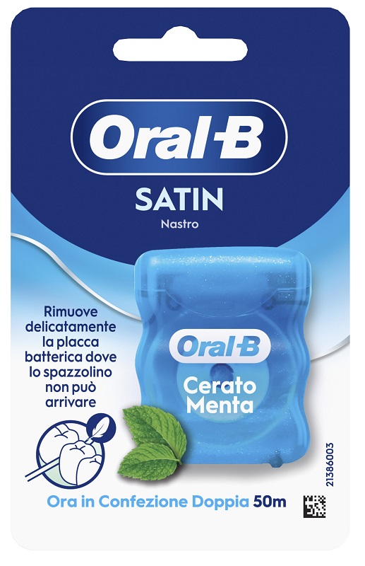 ORALB MAN FILO INTERDENTALE SATIN TAPE MENTA 50 METRI - farmacia187.it