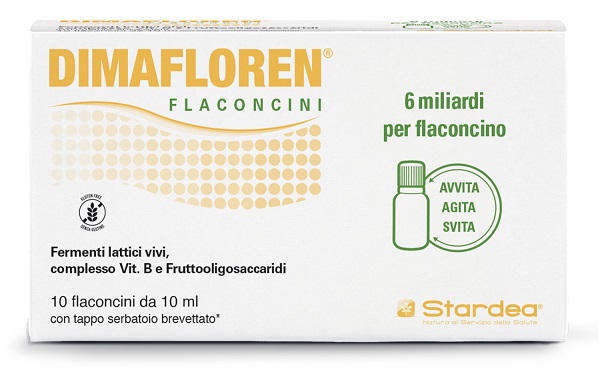 DIMAFLOREN 6 MILIARDI 10 FLACONCINI DA 10 ML SENZA GLUTINE - farmacia187.it
