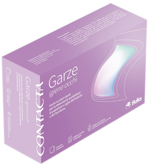 CONTACTA GARZE STERILI E MONOUSO IGIENE OCCHI 20 PEZZI - farmacia187.it