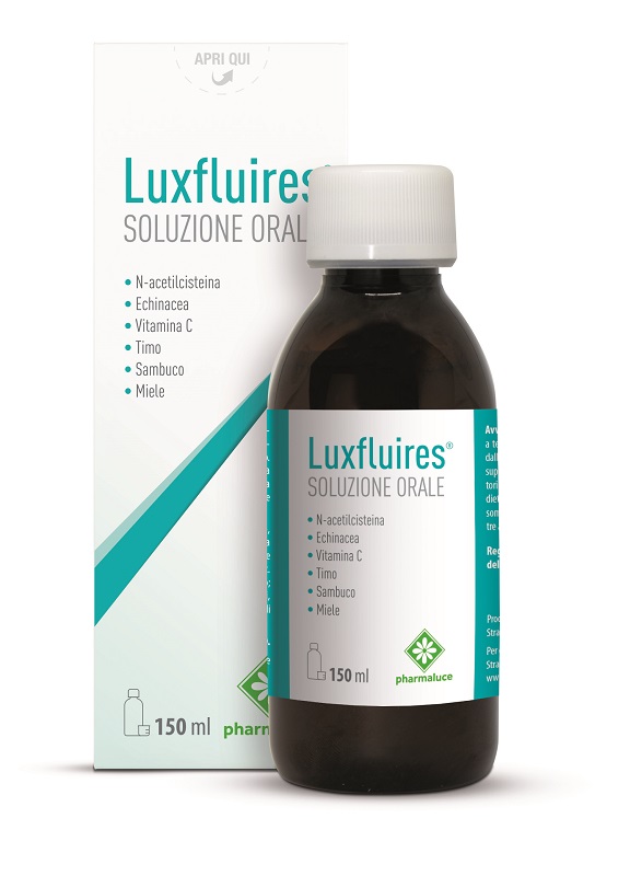 LUXFLUIRES SOLUZIONE ORALE 150 ML SENZA GLUTINE NATURALMENTE PRIVO DI LATTOSIO - farmacia187.it