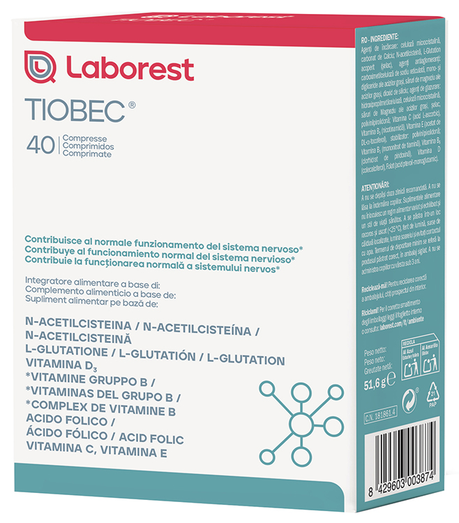 TIOBEC 40 COMPRESSE NUOVA FORMULAZIONE SENZA GLUTINE SENZA LATTOSIO - farmacia187.it