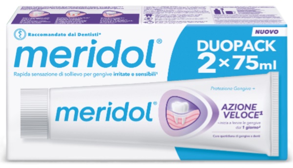 MERIDOL DENTIFRICIO AZIONE VELOCE 75 ML BITUBO - farmacia187.it