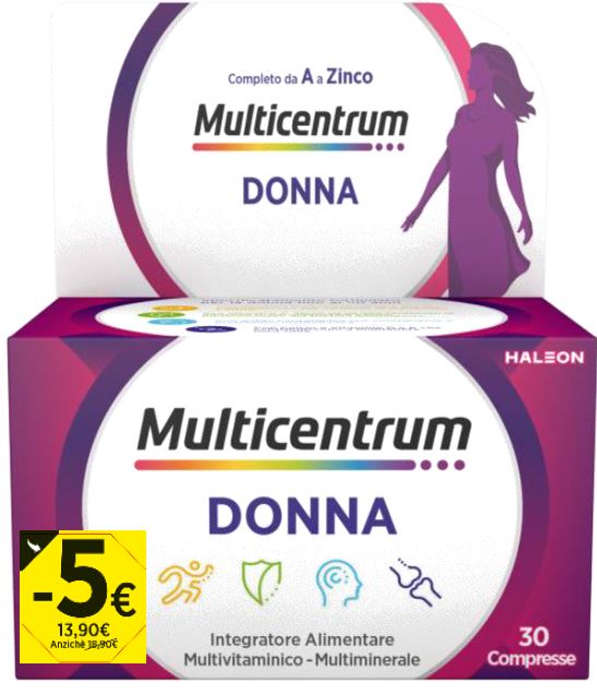 MULTICENTRUM DONNA 30 COMPRESSE PROMO 2026 - farmacia187.it