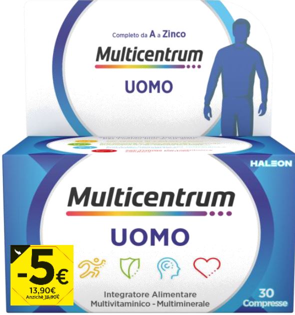 MULTICENTRUM U 30 COMPRESSE PROMO 2026 - farmacia187.it
