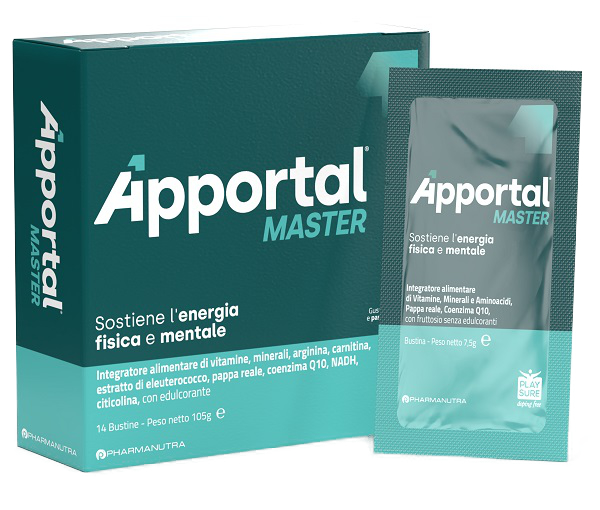 APPORTAL MASTER 14 BUSTINE DA 7,5 G CON EDULCORANTE GUSTO ARANCIA E PASSION FRUIT SENZA GLUTINE SENZA LATTOSIO - farmacia187.it