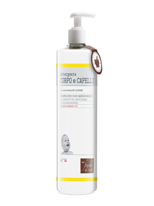 FIOCCHI DI RISO DETERGENTE CORPO E CAPELLI CAMOMILLA 750 ML - farmacia187.it