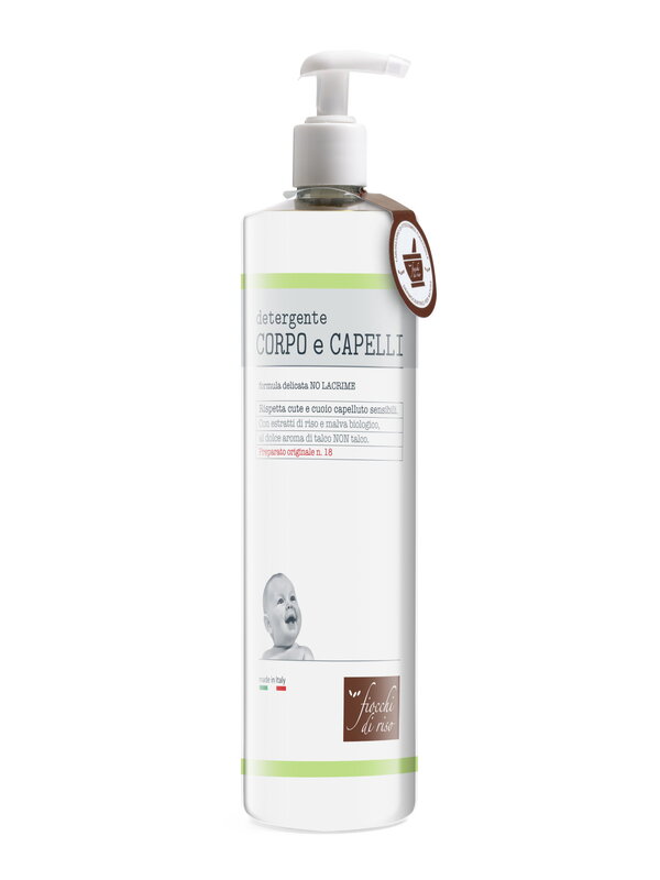 FIOCCHI DI RISO DETERGENTE CORPO E CAPELLI TALCO 750 ML - farmacia187.it