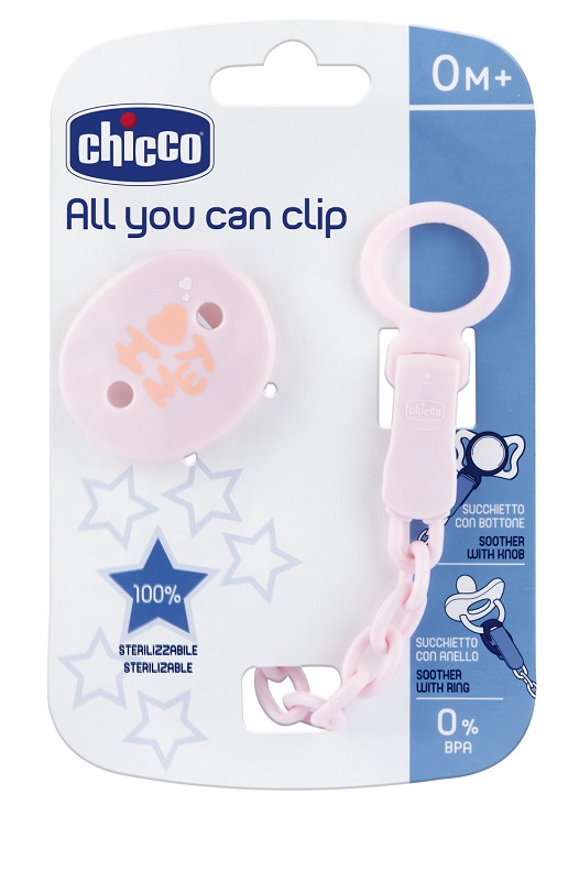CHICCO CLIP UNIVERSALE ROSA - farmacia187.it