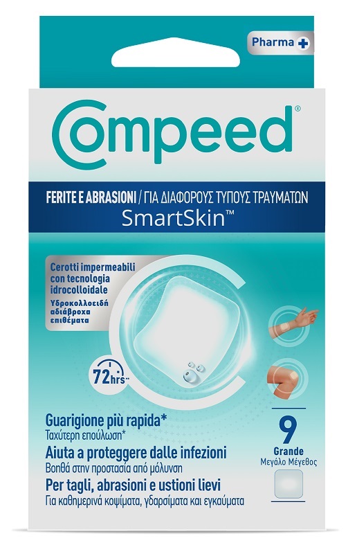 COMPEED CEROTTI FERITE E ABRASIONI GRANDE 10 PEZZI - farmacia187.it