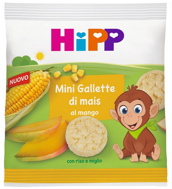HIPP MINI GALLETTE MAIS MANGO 23 G - farmacia187.it