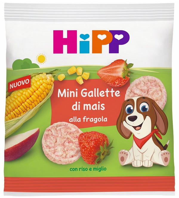 HIPP MINI GALLETTE MAIS FRAGOLA 23 G - farmacia187.it