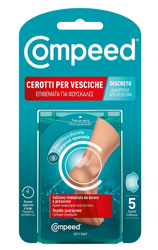 CEROTTO COMPEED VESCICHE DISCRETO 5 PEZZI - farmacia187.it