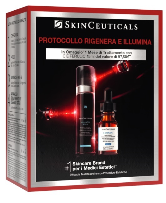 SKINCEUTICAL PROTOCOLLO RIGENERA & ILLUMINA 1 ADVANCED RGN-6 50 ML + 1 C E FERULIC 15 ML - farmacia187.it