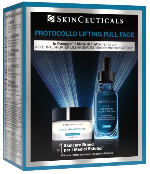 SKINCEUTICAL PROTOCOLLO LIFTING FULL FACE 1 AGE ADVANCED EYE 15 ML + AGE INTERRUPTER ULTRA SERUM 15 ML - farmacia187.it