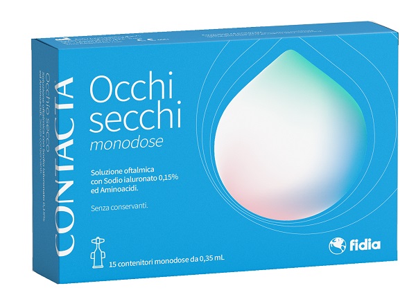 CONTACTA OCCHI SECCHI MONODOSE 15 CONTENITORI MONODOSE DA 0,35 ML - farmacia187.it