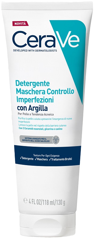 CERAVE DETERGENTE MASCHERA CONTROLLO IMPERFEZIONI 118 ML - farmacia187.it