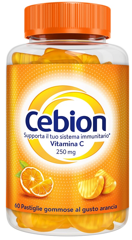 CEBION 60 PASTIGLIE GOMMOSE GUSTO ARANCIA - farmacia187.it