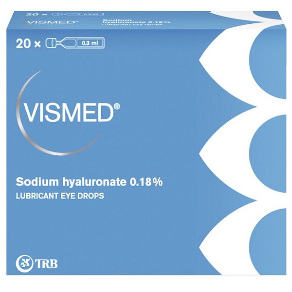 COLLIRIO LUBRIFICANTE VISMED CON ACIDO IALURONICO 0,18% 20 FIALETTE DA 0,3 ML - farmacia187.it