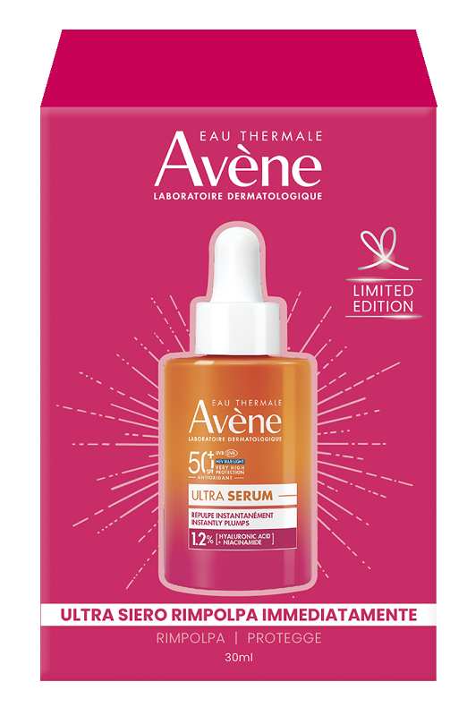 EAU THERMALE AVENE SOLARI ULTRA SIERO RIMPOLPA IMMEDIATAMENTE SPF50+ 30 ML LIMITED EDITION - farmacia187.it