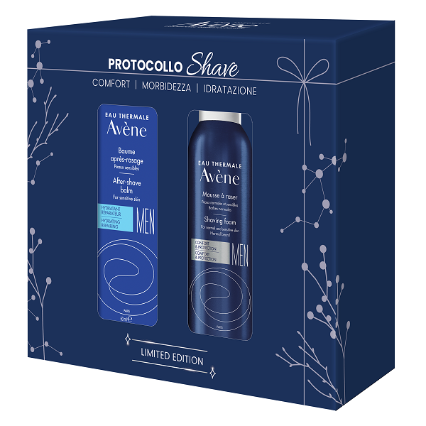 EAU THERMALE AVENE HOMME COFANETTO NATALE 2026 SHAVE AFTER-SHAVE BALM 50 ML + SHAVING FOAM - farmacia187.it