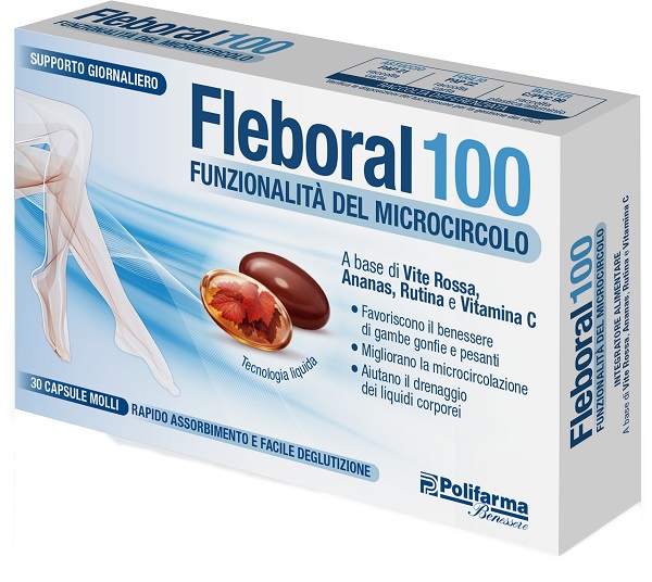 FLEBORAL 100 30 CAPSULE MOLLI - farmacia187.it