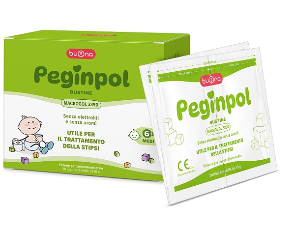 PEGINPOL 20 BUSTINE DIVISIBILI DA 10 G MACROGOL 3350 SENZA GLUTINE SENZA LATTOSIO - farmacia187.it